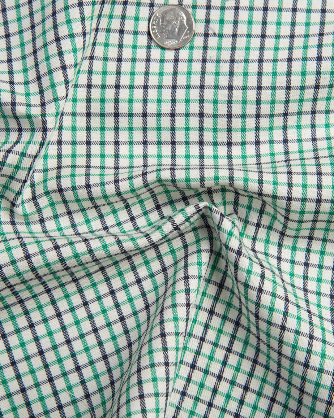 Green Black Tattersall Soft Twill - 4