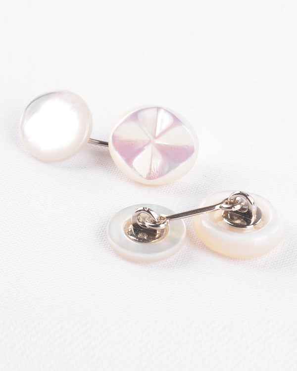 Ovale fresato Pearl White