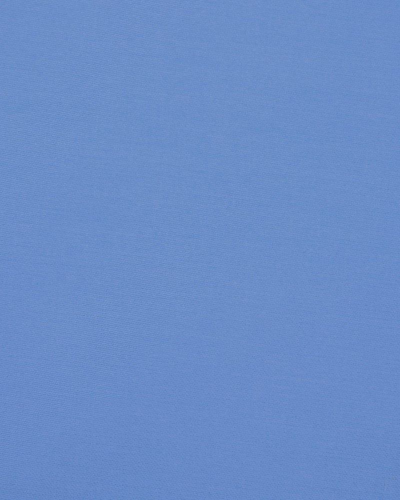 Blue Satin Dress Shirt