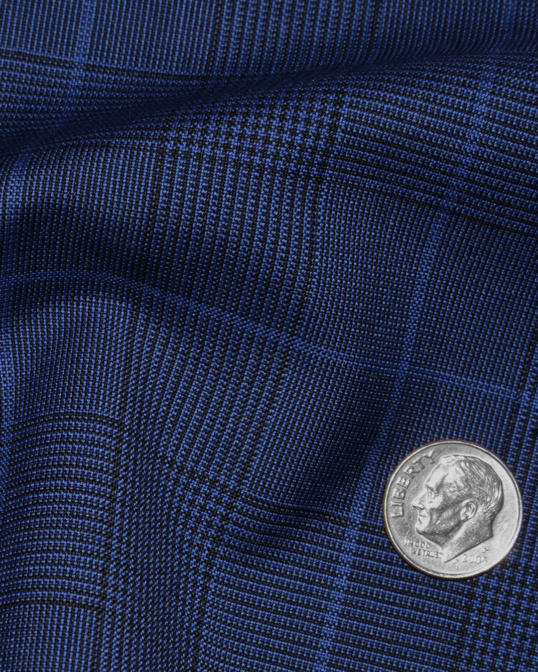 Loro Piana: Dark Royal Blue Prince Of Wales — Luxire Custom Clothing