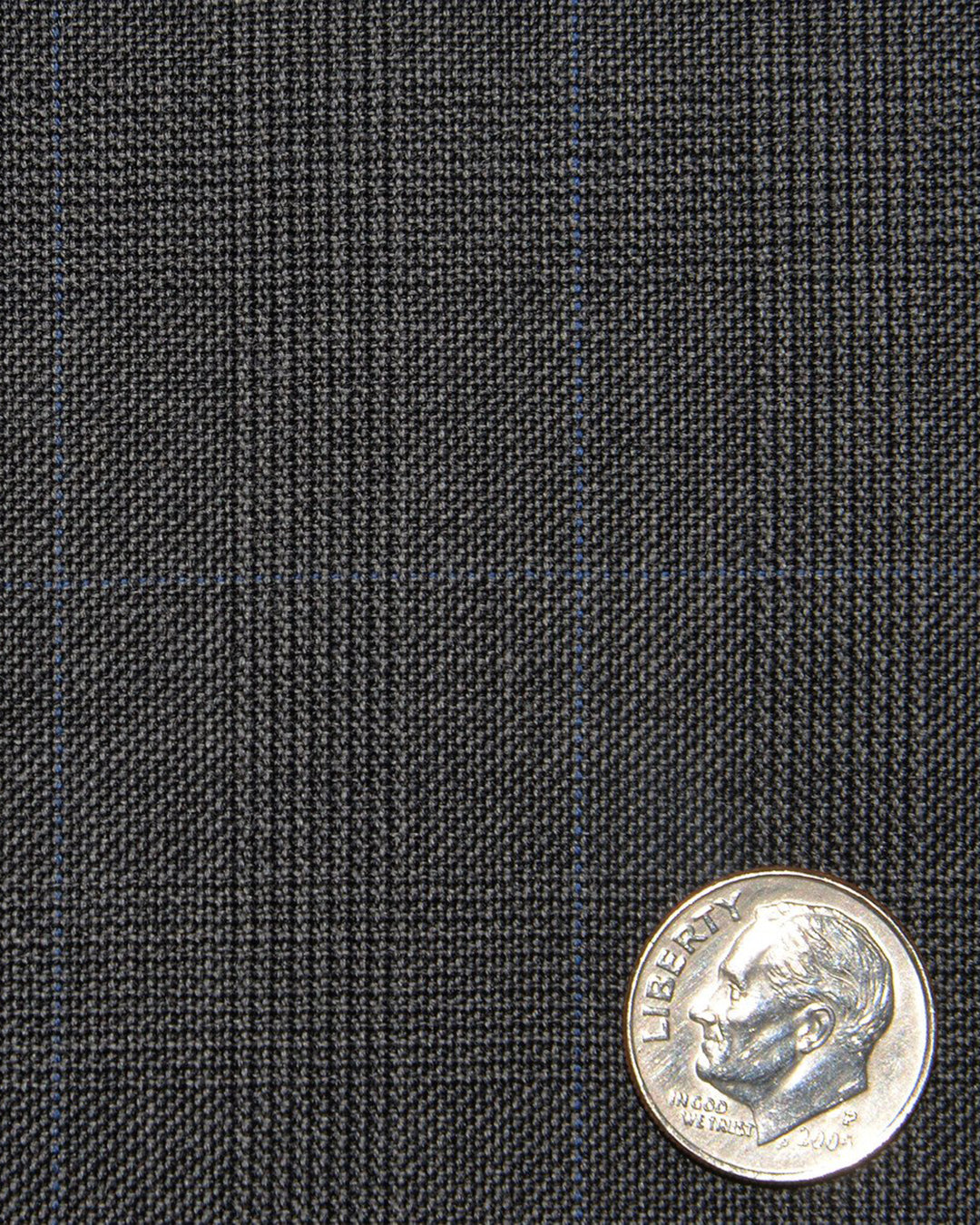 Loro Piana: Dark Grey Glen Checks - 4