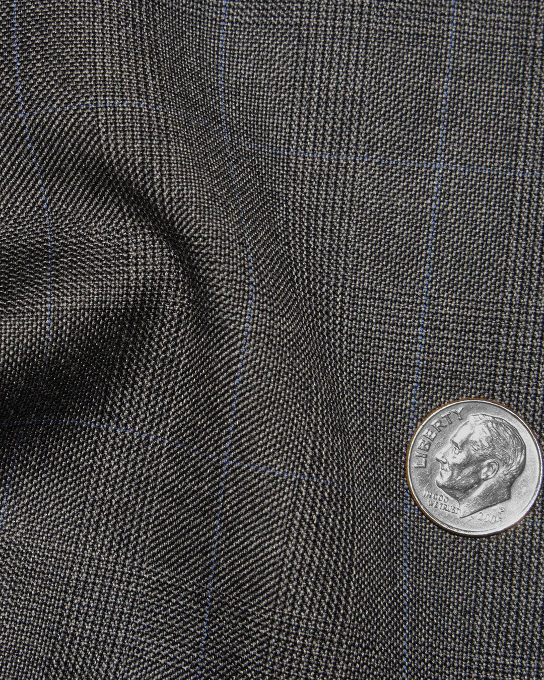Loro Piana: Dark Grey Glen Checks - 5