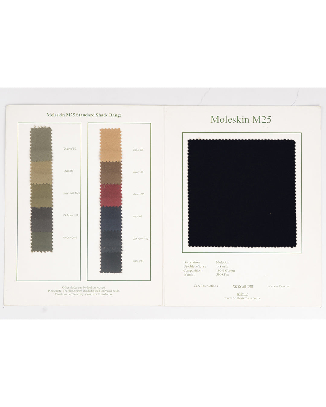 Brisbane Moss Heavy Moleskin DK Navy - 6