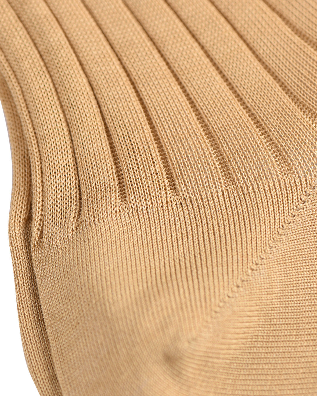 Bresciani  Cotton Rib Socks-Avana - 2