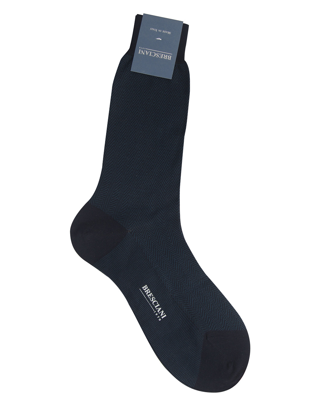 Bresciani- Cotton Rib Socks-Bluette