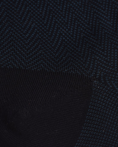 Bresciani- Cotton Rib Socks-Bluette