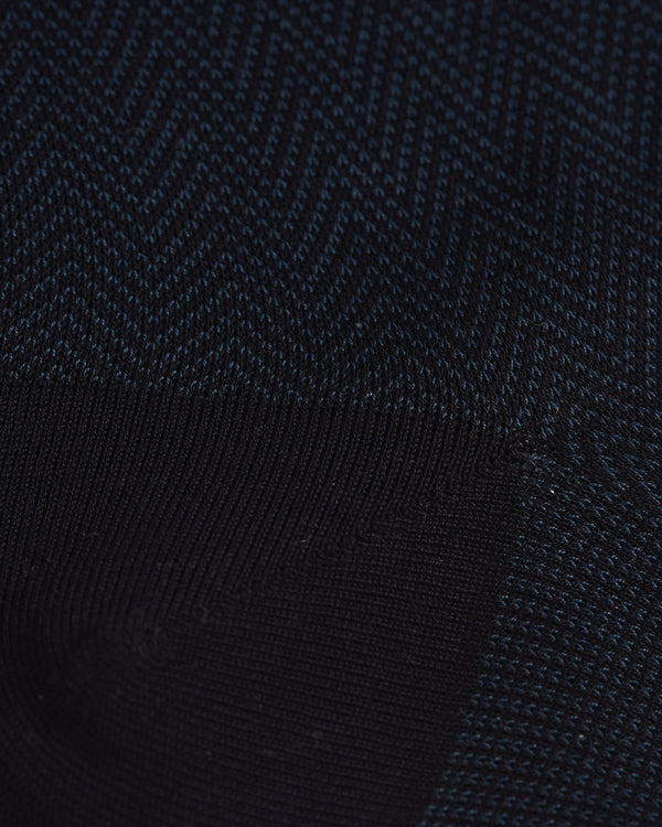 Bresciani- Cotton Rib Socks-Bluette