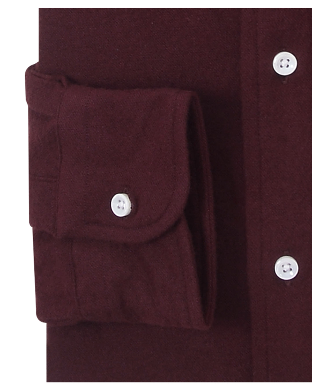 Maroon Flannel Work Shirt - 3