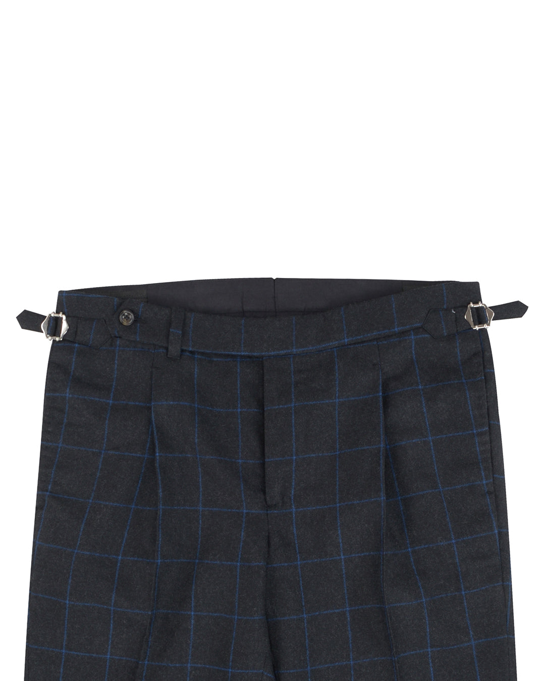 Minnis Flannel: Charcoal Blue Twill Pants - 2