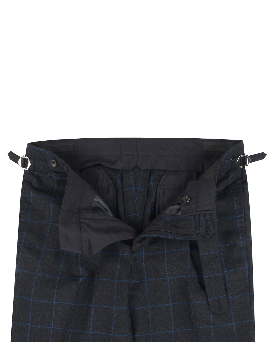 Minnis Flannel: Charcoal Blue Twill Pants - 3