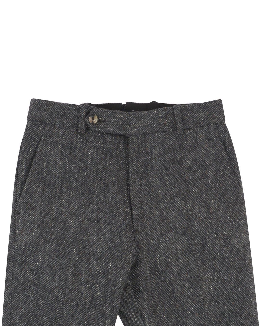 Molloy Plain Donegal Tweed Pants - Dark Grey