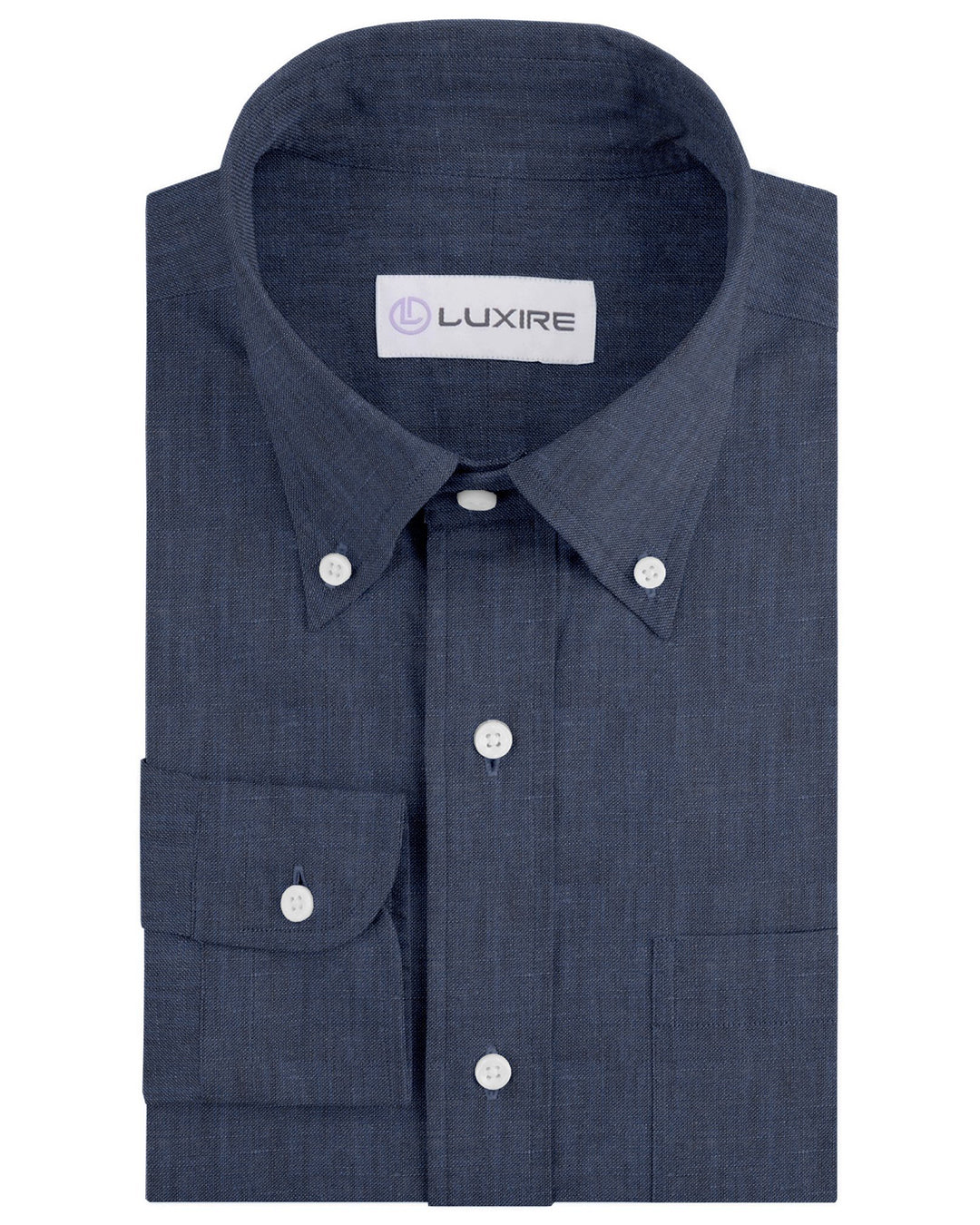 Luxire Presto: Cornflower Blue 100% linen Shirt - 1