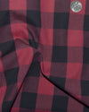 Friday Shirt:Ruby Red Black Macro Gingham