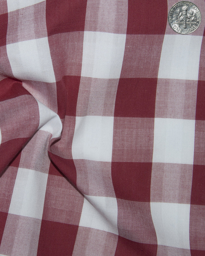 Friday Shirt: Red White Macro Gingham