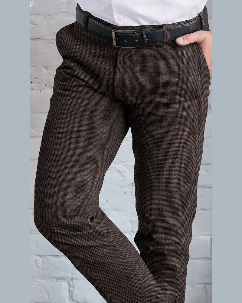 Loro Piana: Maroon Off-white Nailshead