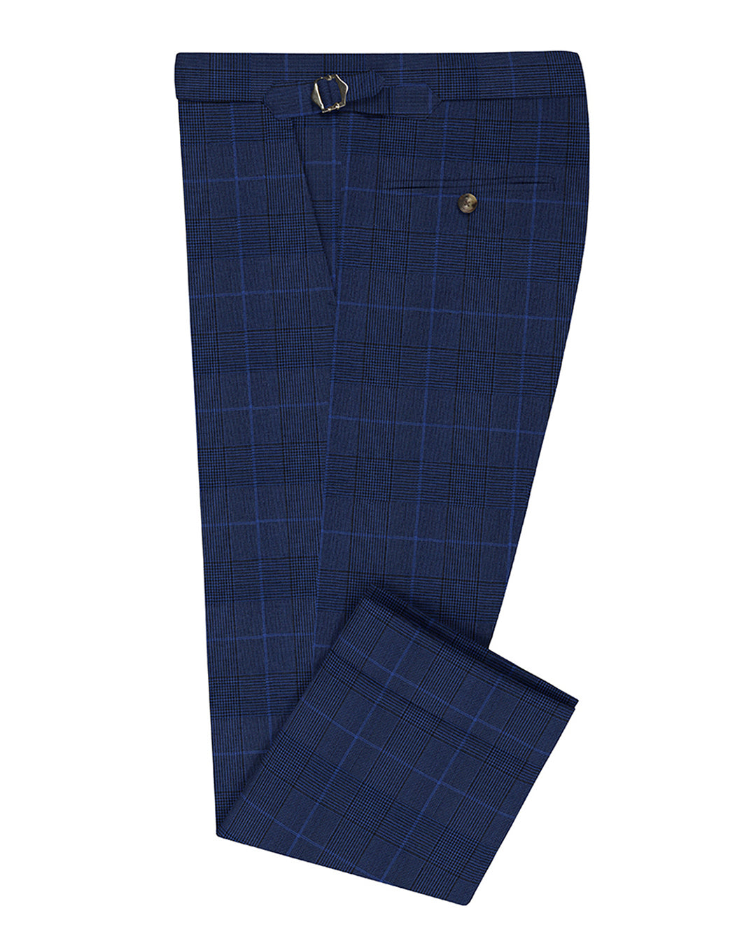 Loro Piana: Dark Royal Blue Prince Of Wales - 1