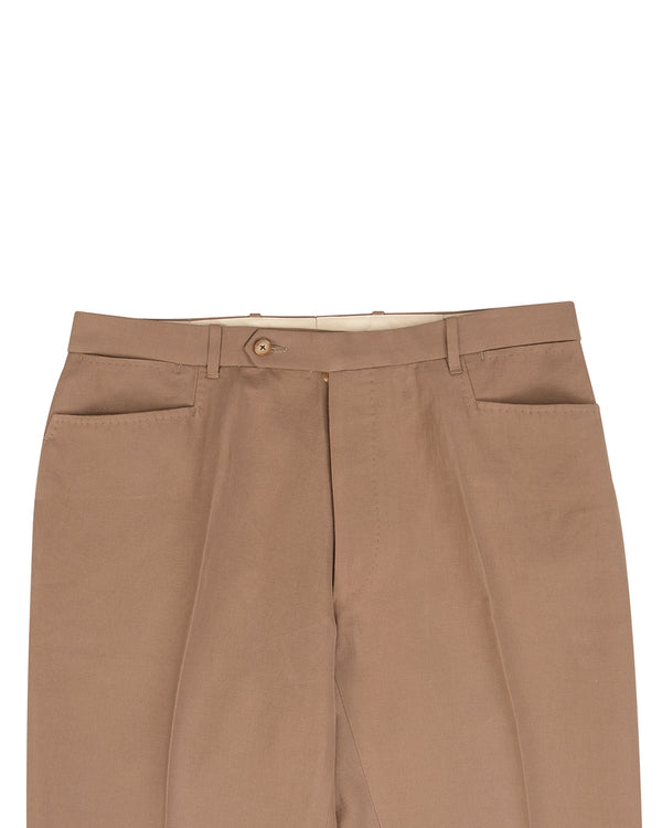 Zegna Camel Brown Linen