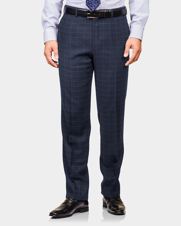 Loro Piana: Dark Blue Windowpane