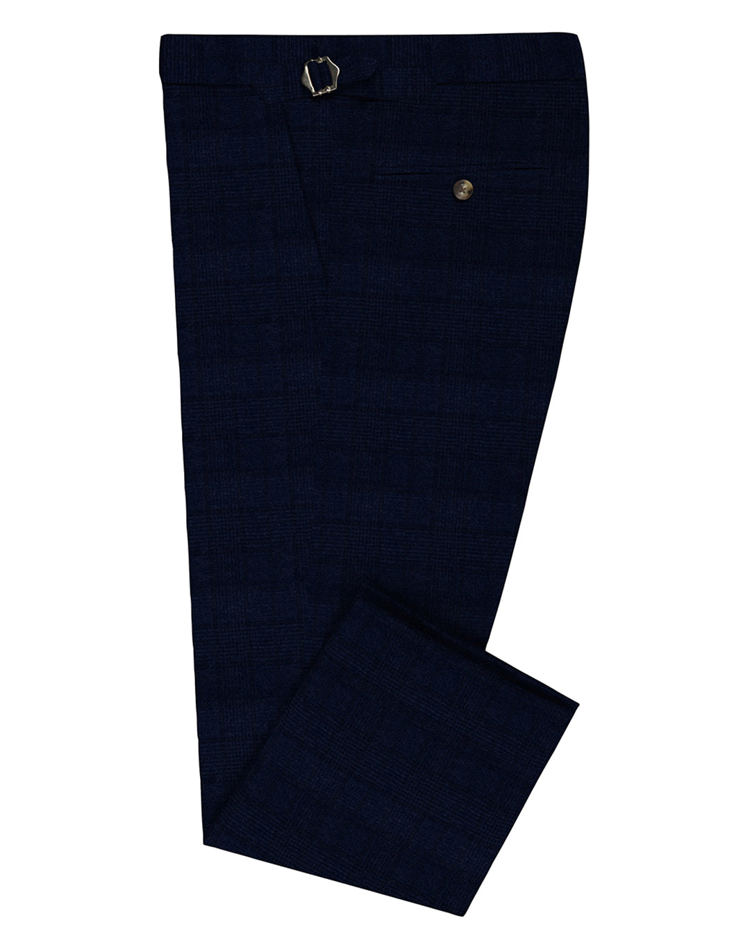VBC Dark Blue Checks Pants - 1