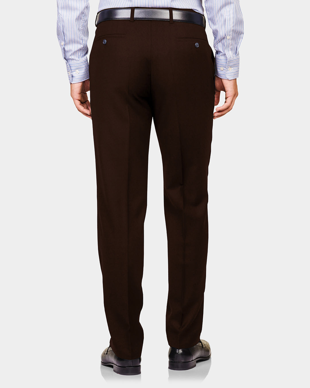 Dark Brown Stretchable chino - 3