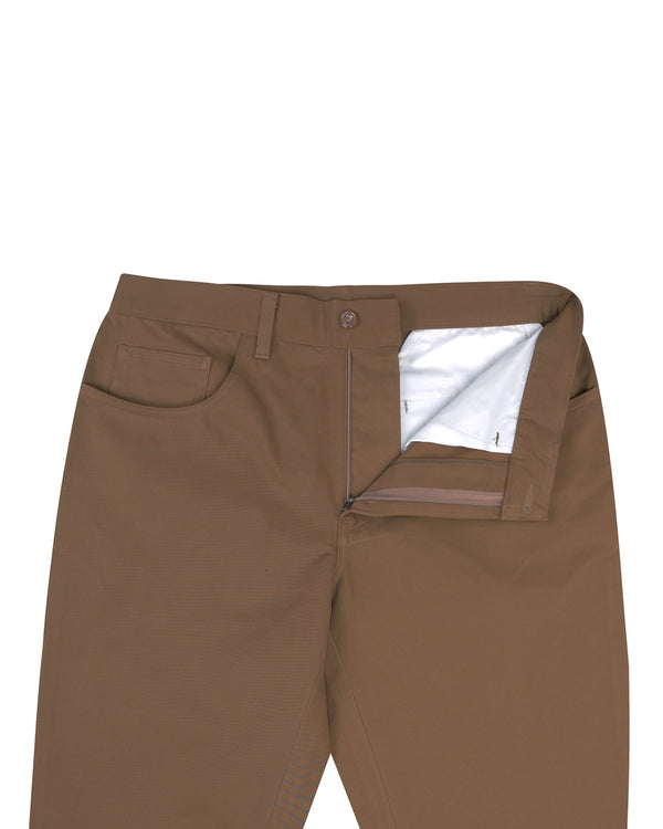 Light Choco Brown Washed Chino