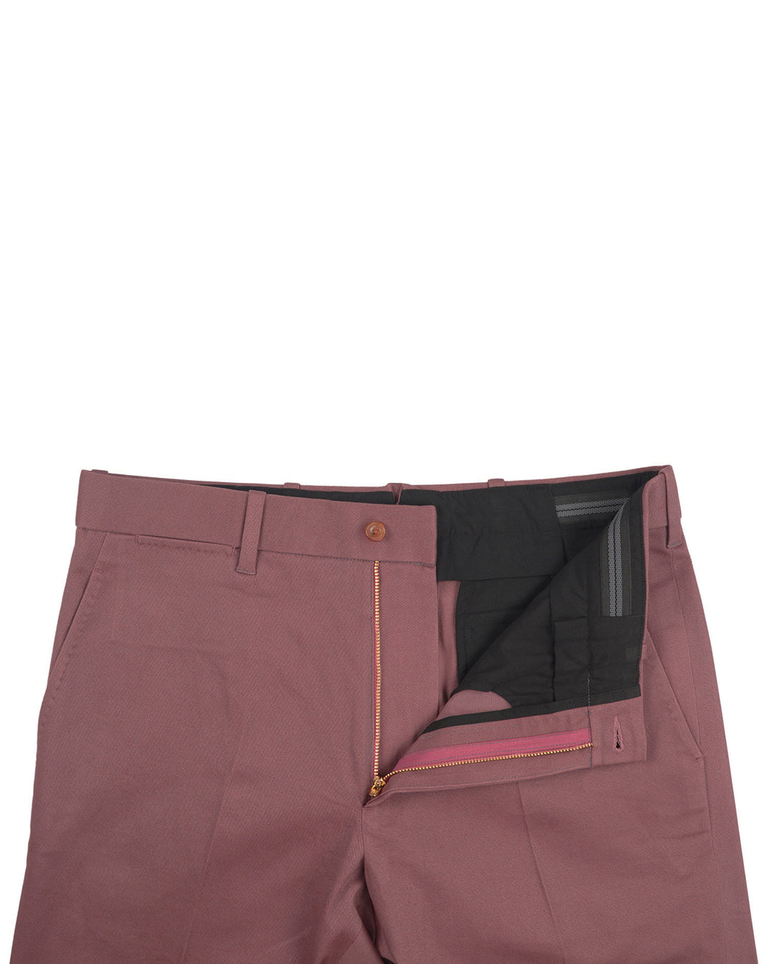DK Salmon Pink 4-Way Stretchable Soft Chinos