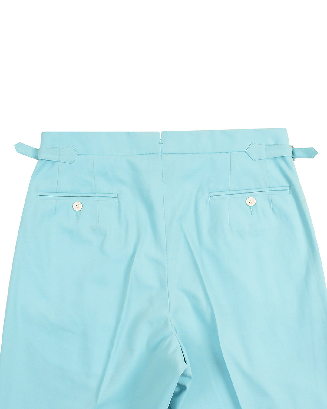 Gulf Stream Blue Cotton Twill Pant - 5