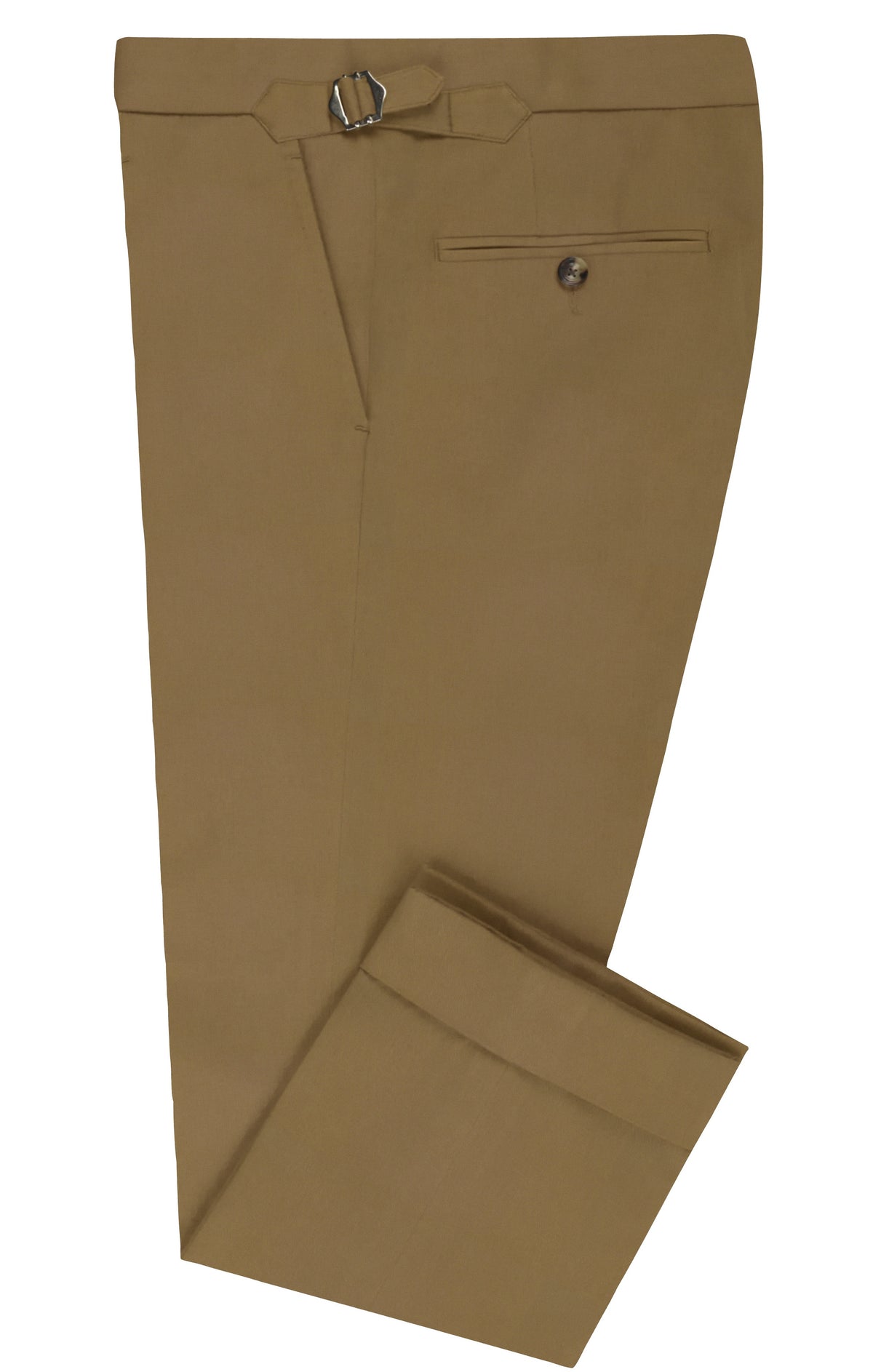 Golden Khaki Twill Pants - 1