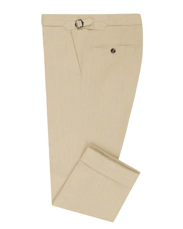 Desert Cream Herringbone Pant