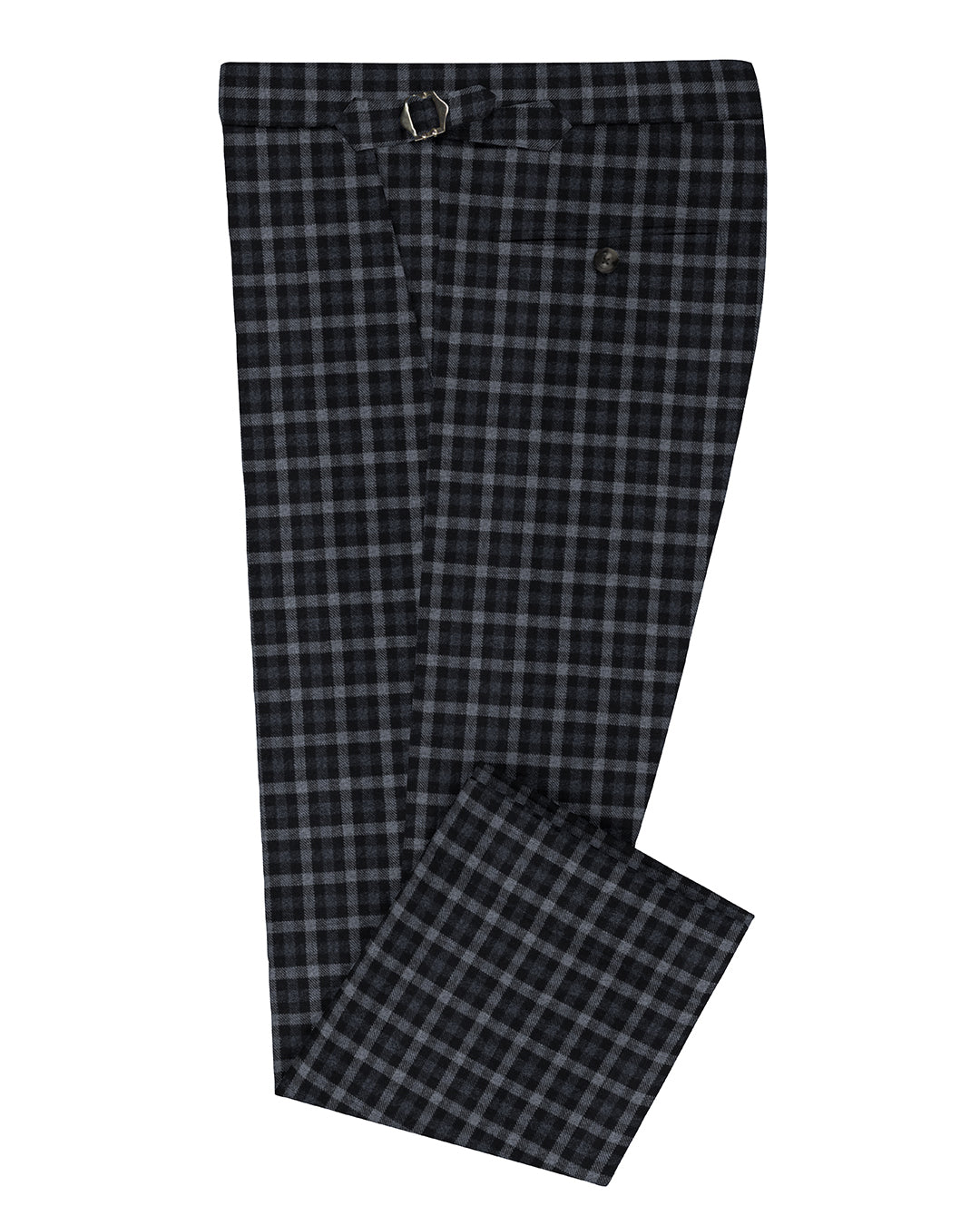 VBC Black & Grey Checks Twill - 1