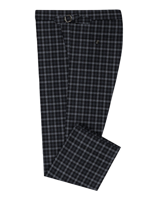 VBC Black & Grey Checks Twill