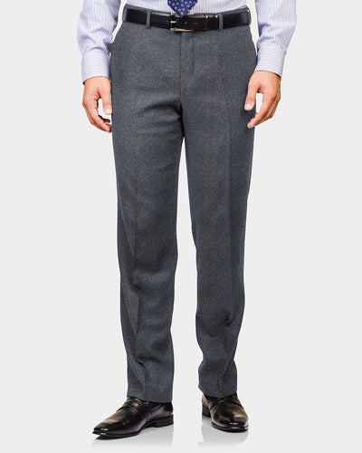 Drago 5% Cashmere 95% wool: Dark Grey Flannel