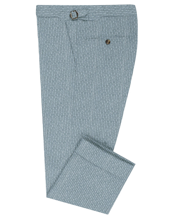Modrone Corduroy Seersucker Bluish-Gray -8 Wale
