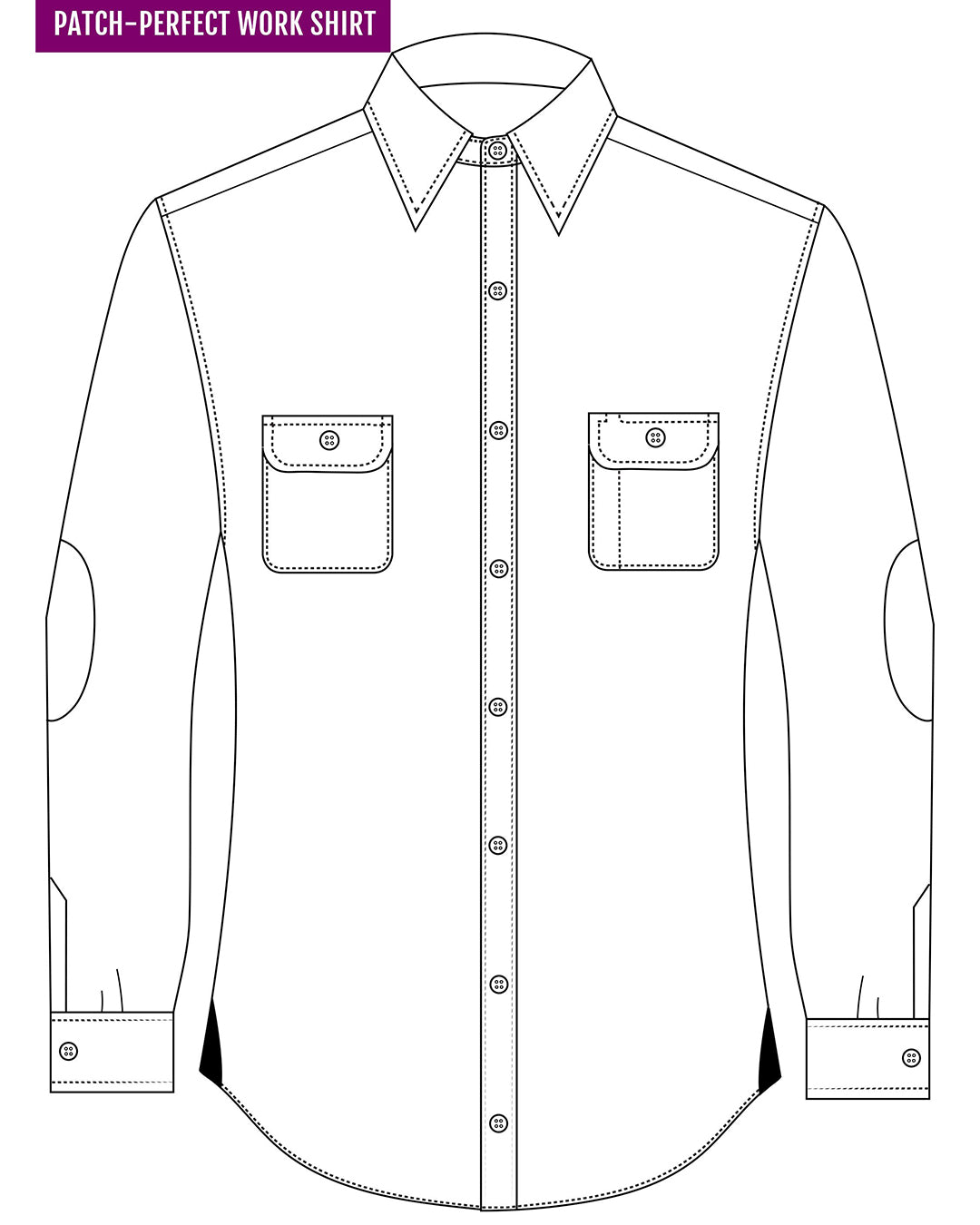 Red Twill Flannel Work Shirt - 5