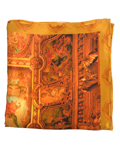 Pocket Square- Roman Gold