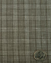 Scabal Linen Olive Green Tattersall Checks Pants