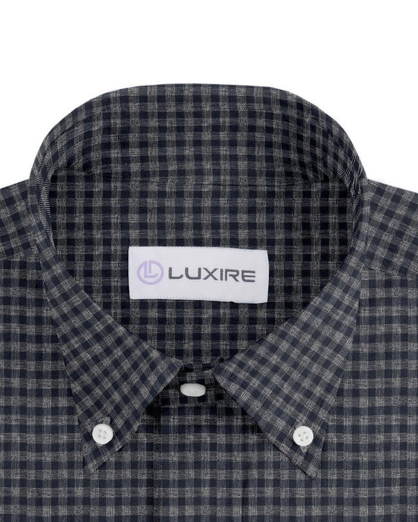Luxire Presto: Grey Navy Tattersall Twill Checks