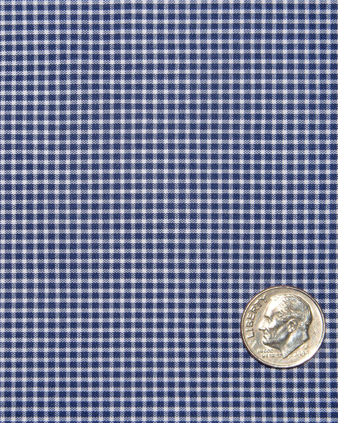 Navy Micro Gingham