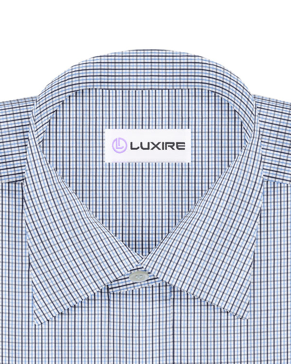 Albini: Blue Tattersal Checks