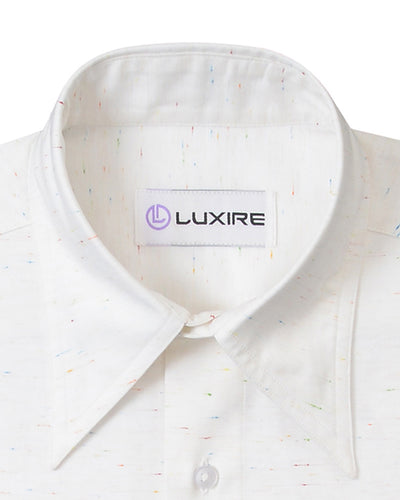 Zambiati White With Multi Color Slubs