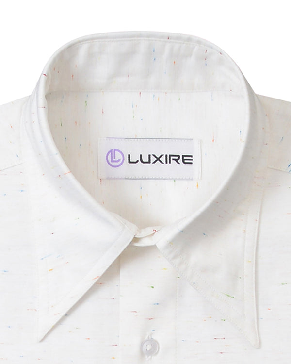 Zambiati White With Multi Color Slubs