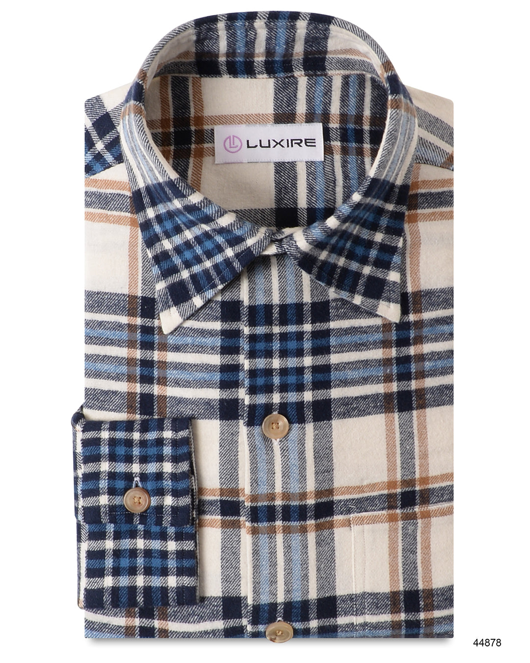 Blue White Casual Tartan Checks - 1