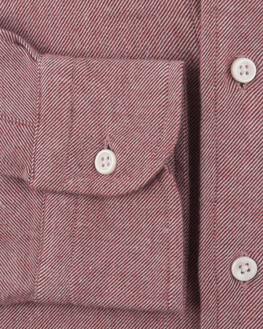 Red Twill Flannel Work Shirt - 4