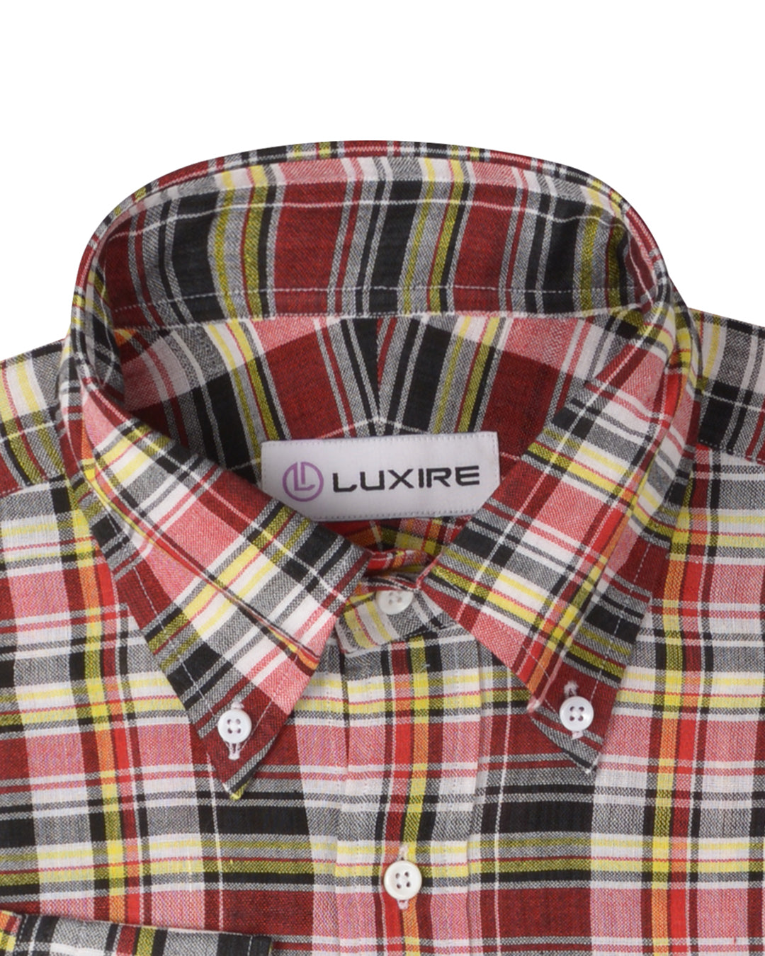 Black Red Bleeding Madras Checks - 2