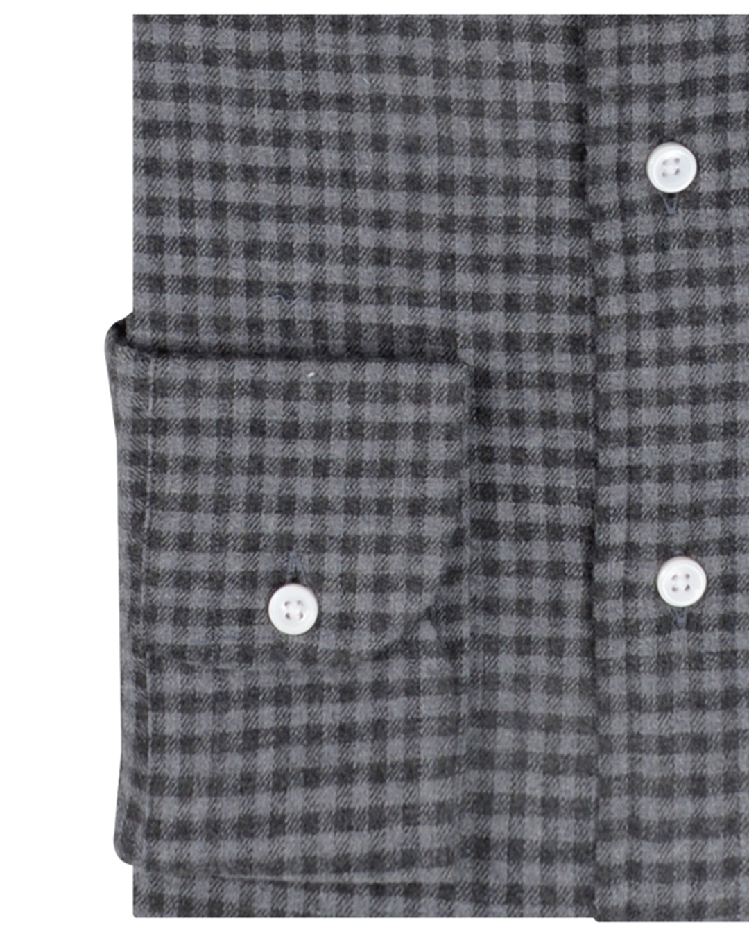 Mini Nightshadow Grey Gingham Flannel Work Shirt - 3