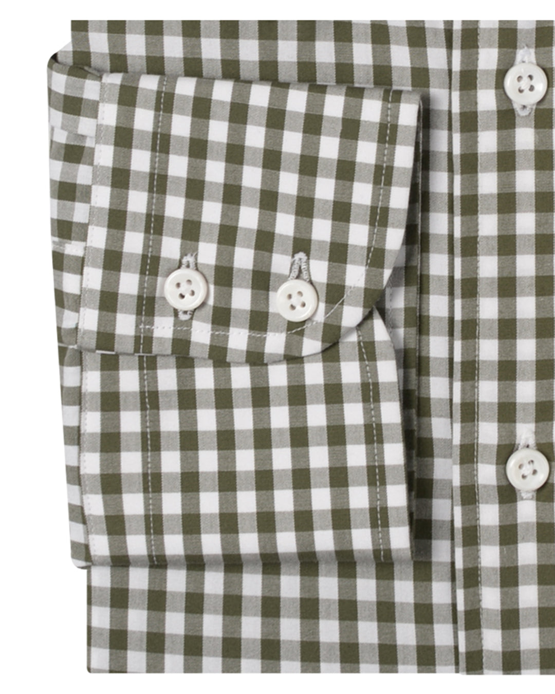 Olive White Gingham - 3