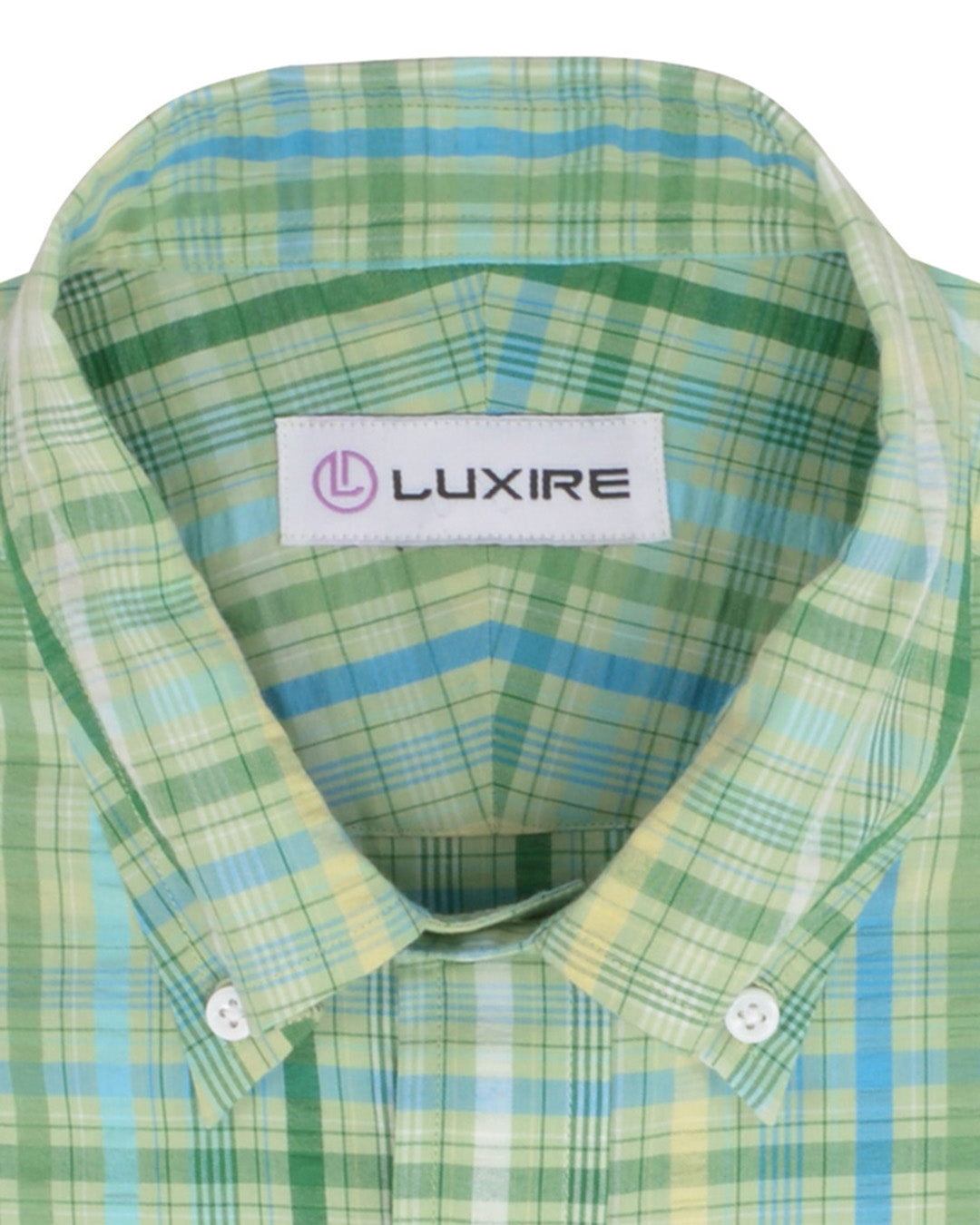 Blue Green Yellow Madras Seersucker - 2