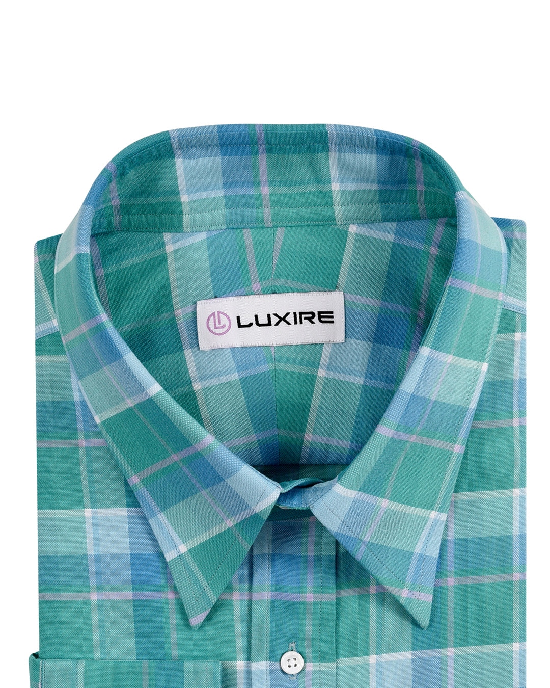 Cyan Blue and Green Checks - 2