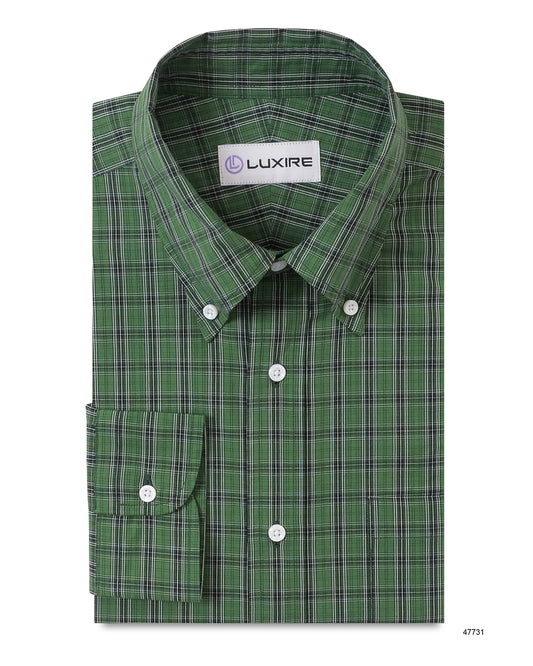 Green Black Tattersall Checks