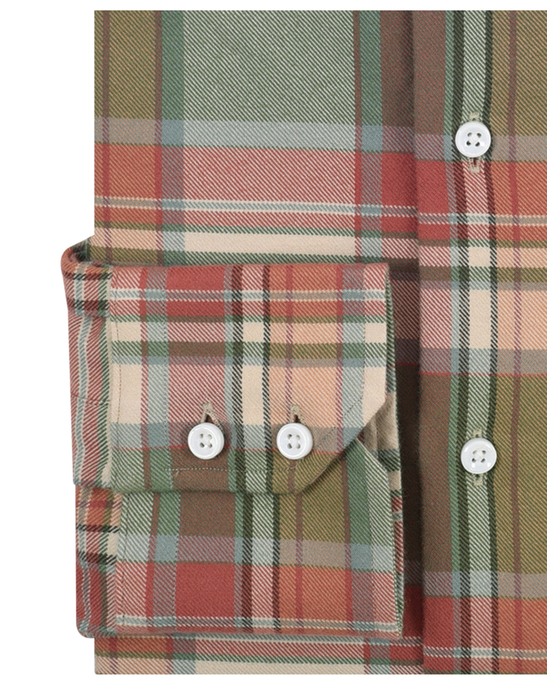 Olive Peach Apricot Tartan - 3